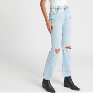 NWT Rolla’s Original Straight- Sun-bleach Worn Jeans